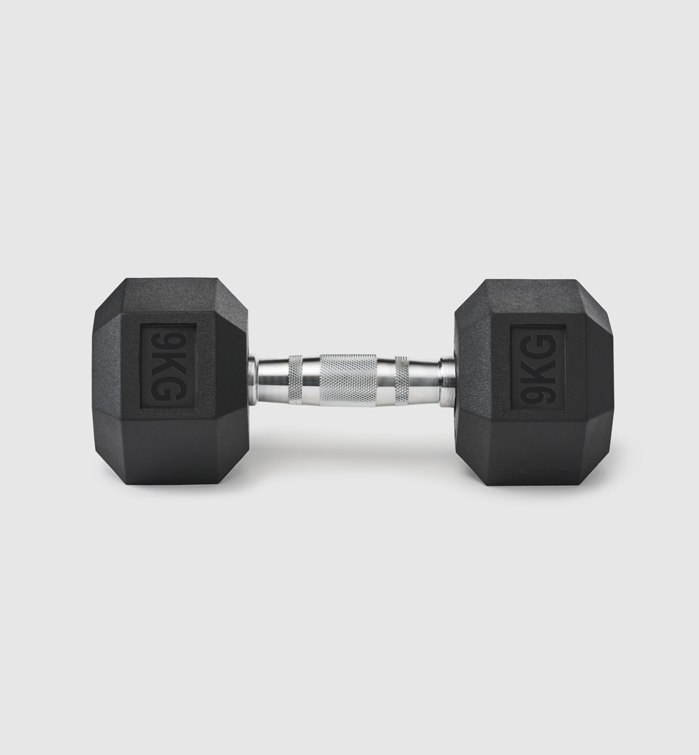 Rubber Hex Dumbbells product image