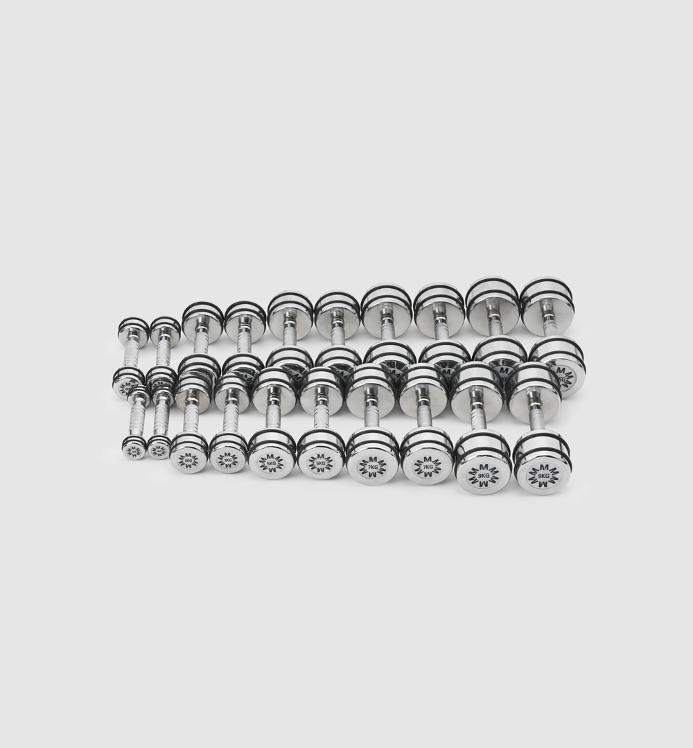 Chrome 110 Dumbbells (1kg-10kg Pairs) product image